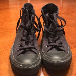 All Black Converse